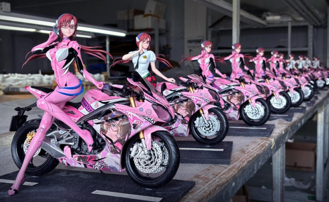 新世紀エヴァンゲリオン　真希波・マリ　バイクVer.　ガレージキット　フィギュア