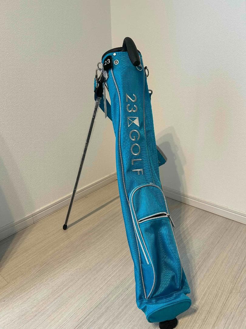 23区 GOLF キャディバッグ ターコイズ　セルフスタンドタイプ