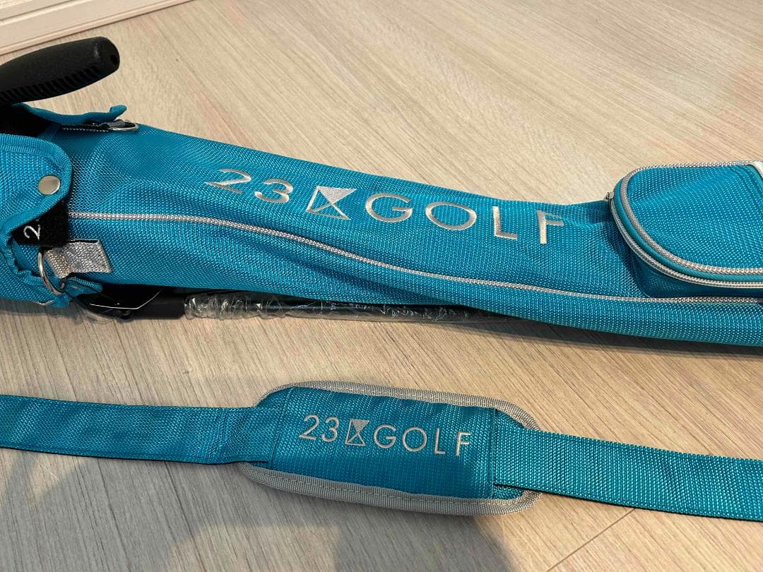 23区 GOLF キャディバッグ ターコイズ　セルフスタンドタイプ