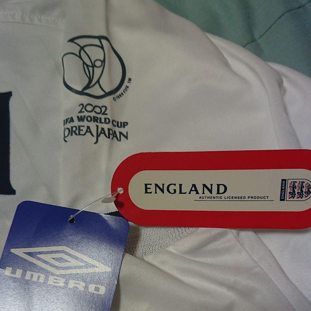 『新品・長袖・2002日韓大会ロゴ入り』ベッカム (準々決勝ブラジル戦の日付)
