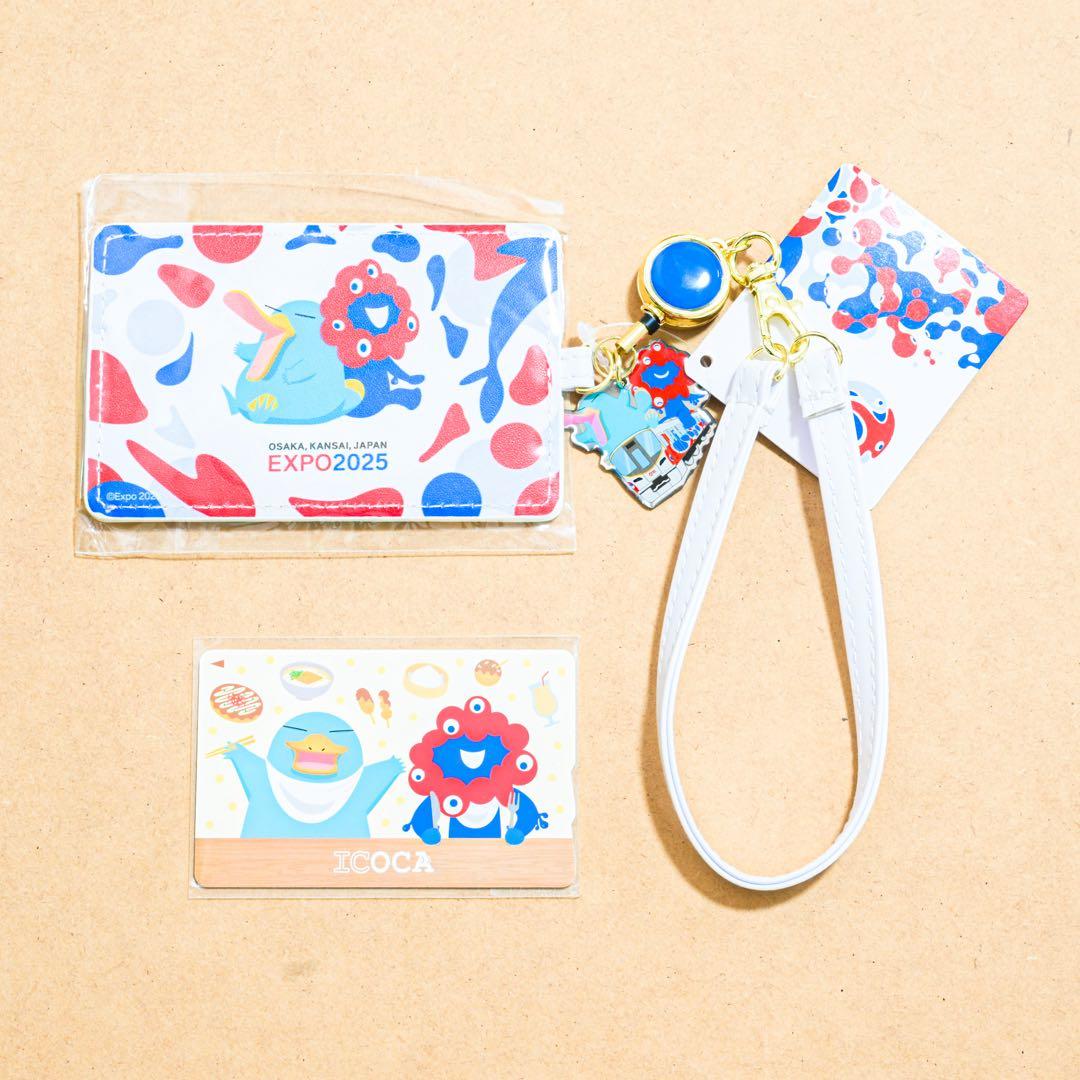 関西万博 JR西日本限定 万博限定デザイン ICOCA オリジナル合皮パスケース