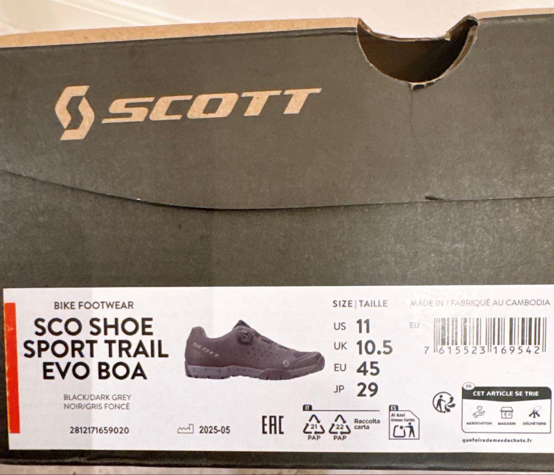 スコット　スポーツトレイル　エボボア　29cm サイクリングシューズ　新品！