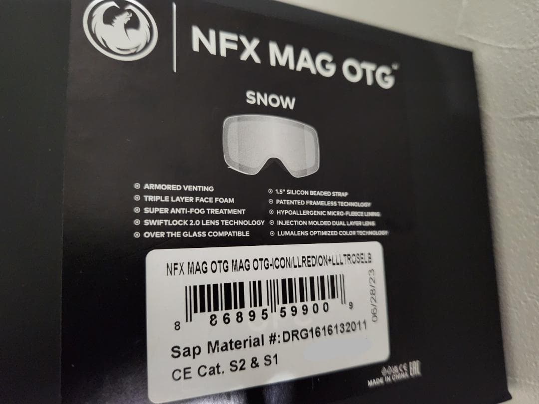 DRAGON NFX MAG ドラゴン ゴーグル マグネット スペアレンズ付き