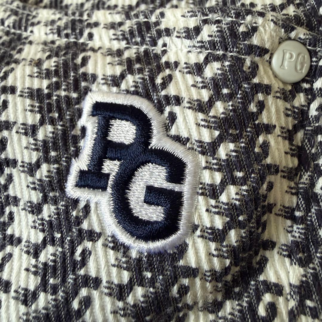 現行モデル　パーリーゲイツ　パンツ　総柄　紺　白　XL〜XXL相当 ネイビー　6