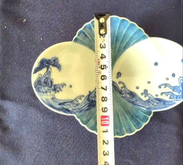 染付　海辺絵　向附　5枚セット　※メルカリのみ出品