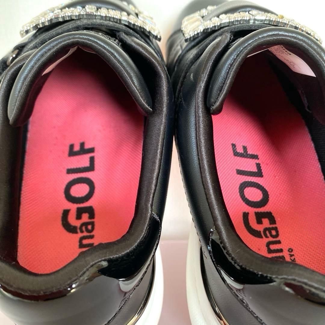 ＋dianaGOLF Diana ゴルフシューズ　黒　23.5 美品