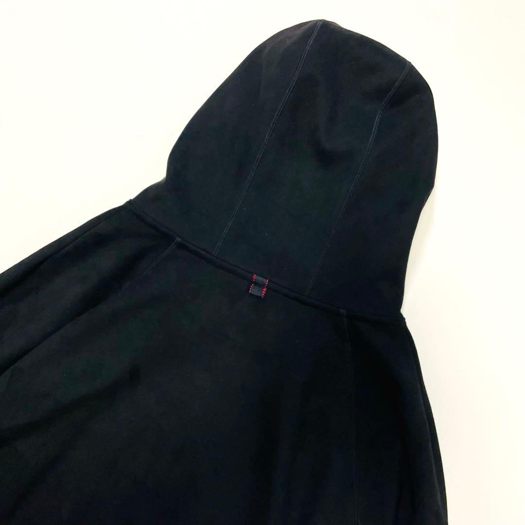 6511【美品】ブリーフィング　プルオーバーパーカー　スウェード調　23年　黒