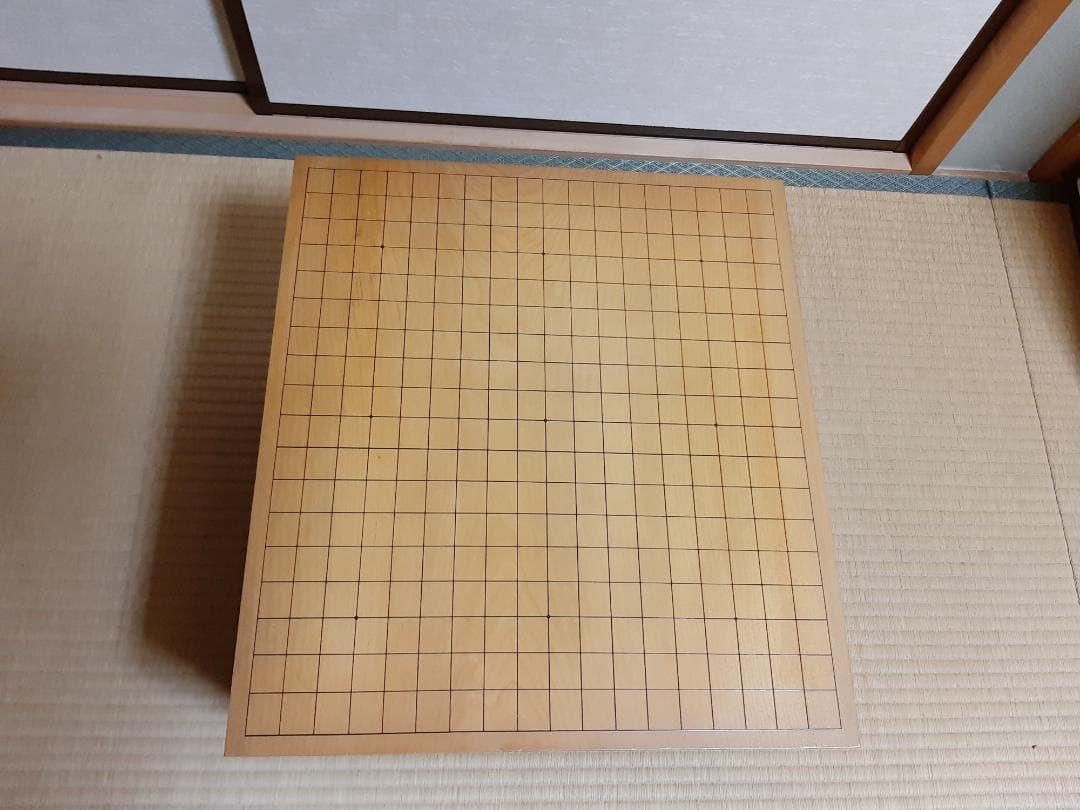 囲碁盤 日向榧 木裏 約６寸(17cm) 蓋付 围棋盘 바둑판 Go board