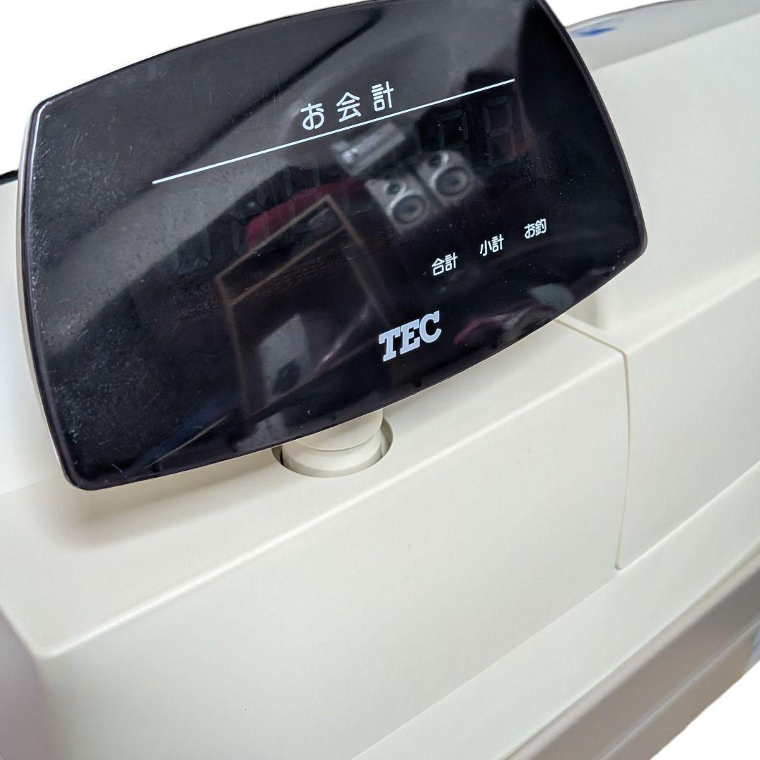 美品 TEC MA-301 レジ 白 通電確認