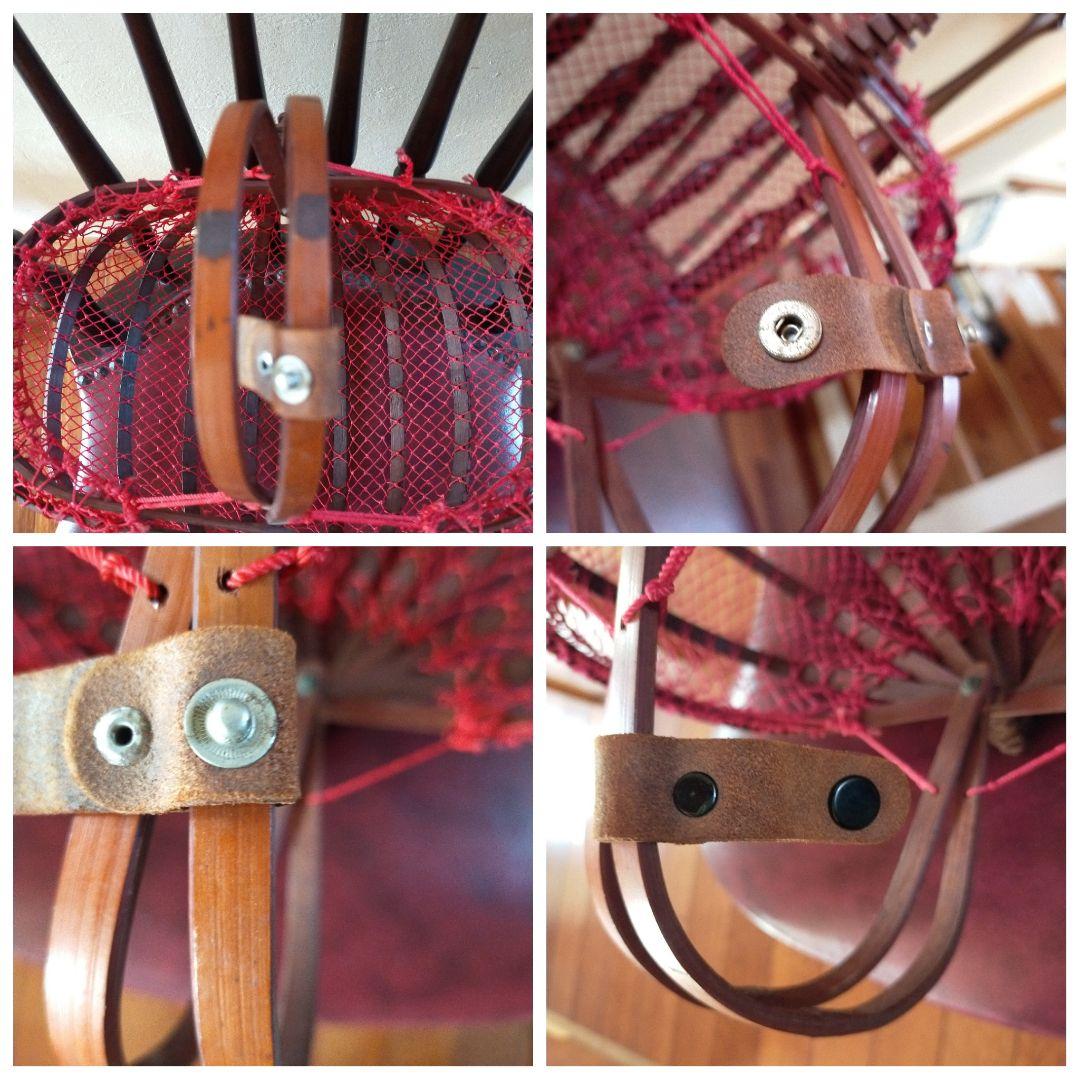 古い籠 かご バッグ 竹製 折りたたみ式