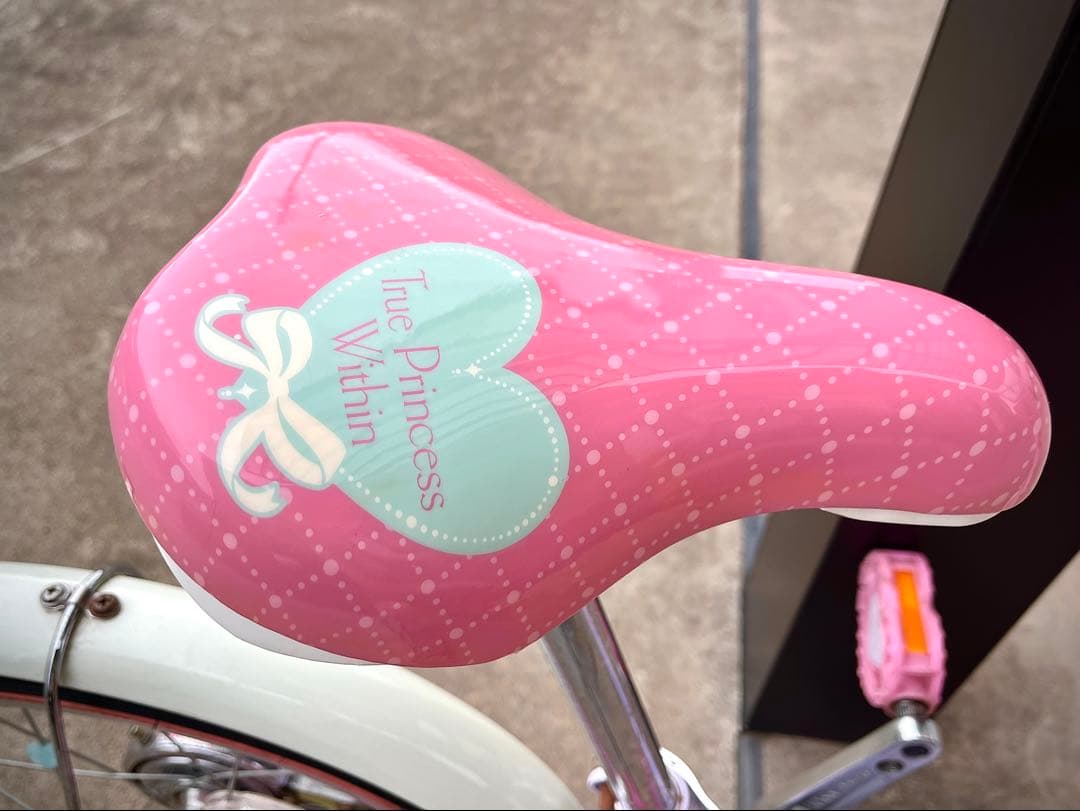 18インチ幼児用自転車 ピンク ディズニープリンセス　 ヘルメット付きセット