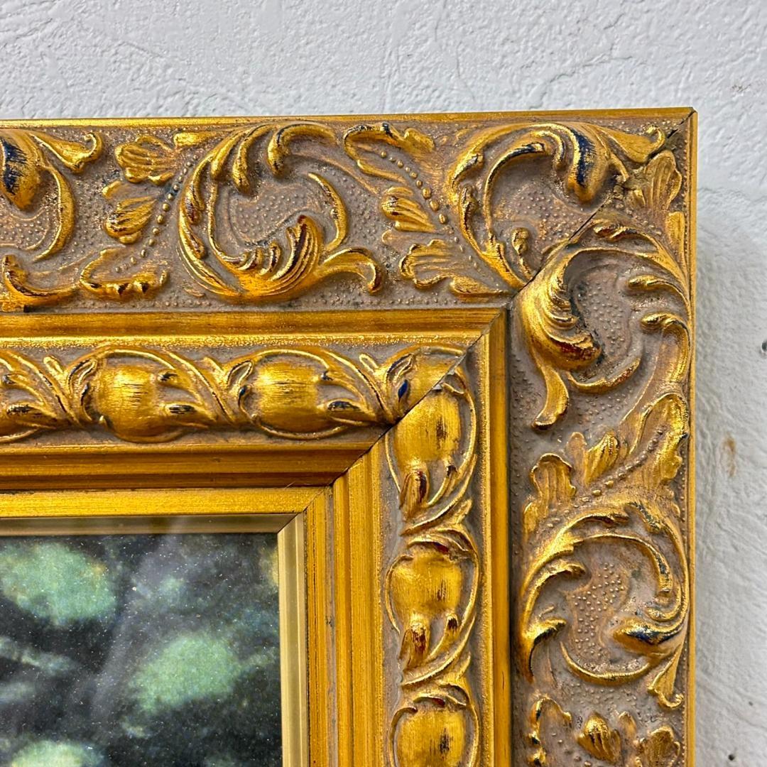 ルノワール 「田舎のダンス」複製画 シルクスクリーン　特大額付き