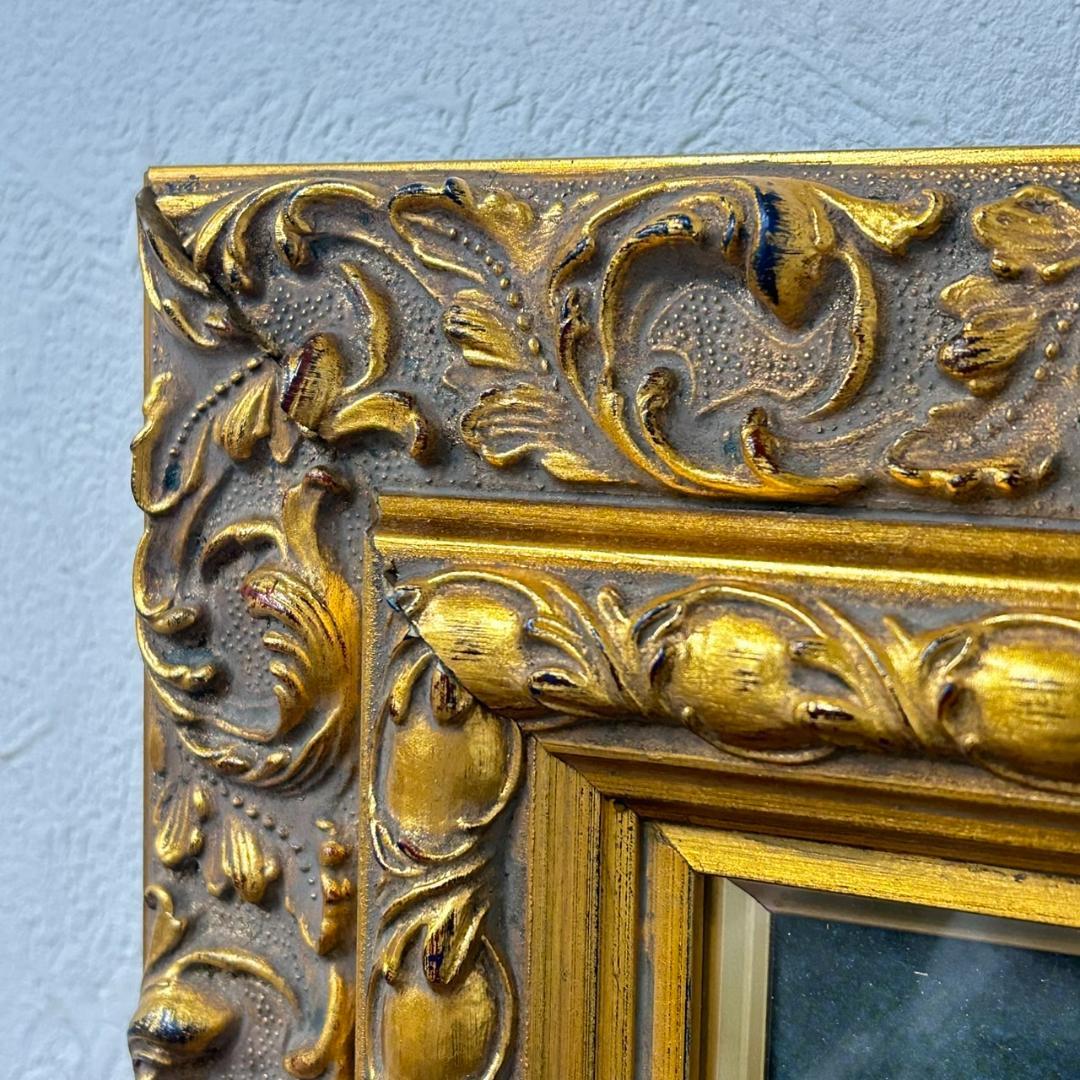 ルノワール 「田舎のダンス」複製画 シルクスクリーン　特大額付き