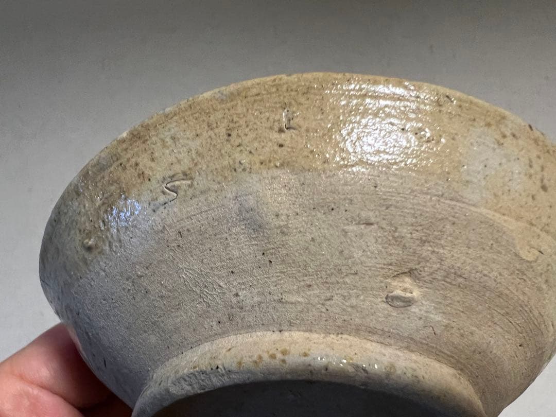 平安時代 猿投 美濃白瓷 小碗 呼継 陶片 窯跡 発掘 出土 骨董 古美術