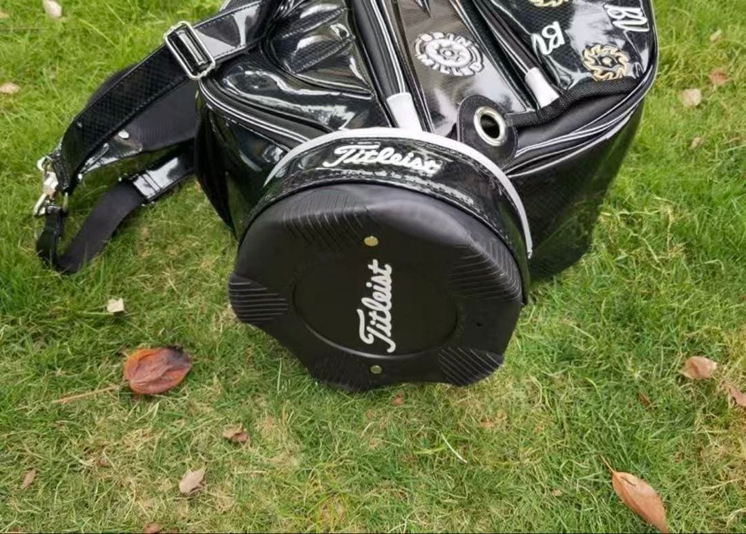 キャディバッグ PUレザー スポーツゴルフバッグ メンズゴルフバッグ