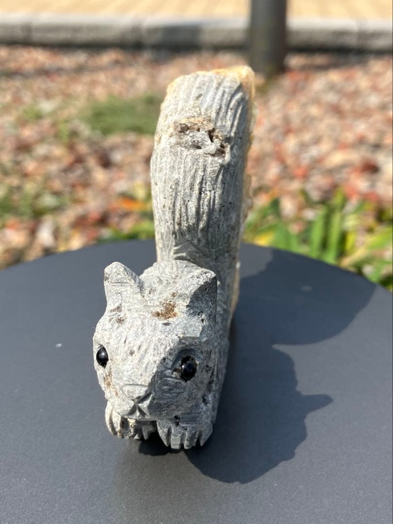 水晶　クラスター　リス　モチーフ　Ｂ