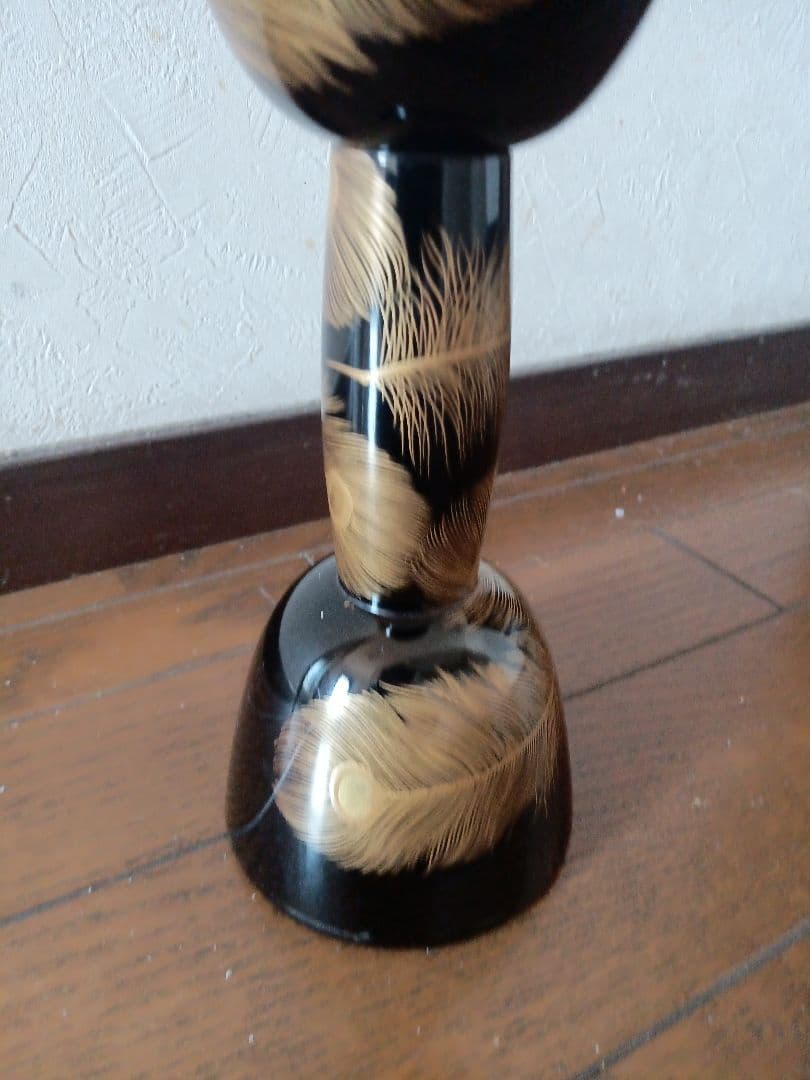 和楽器 小鼓胴 孔雀の羽