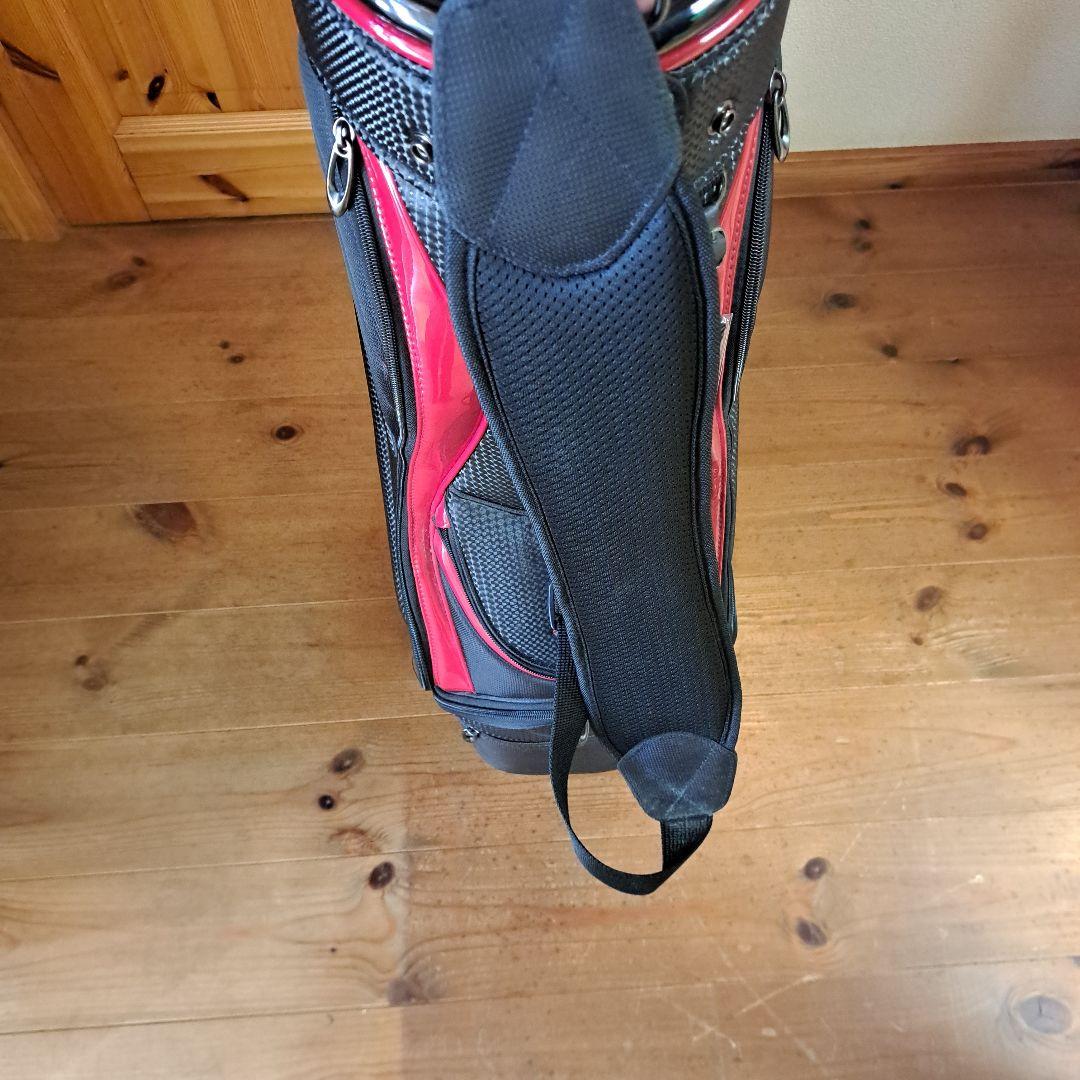 TOUR B キャディバッグ ブラック/レッドおまけ付き