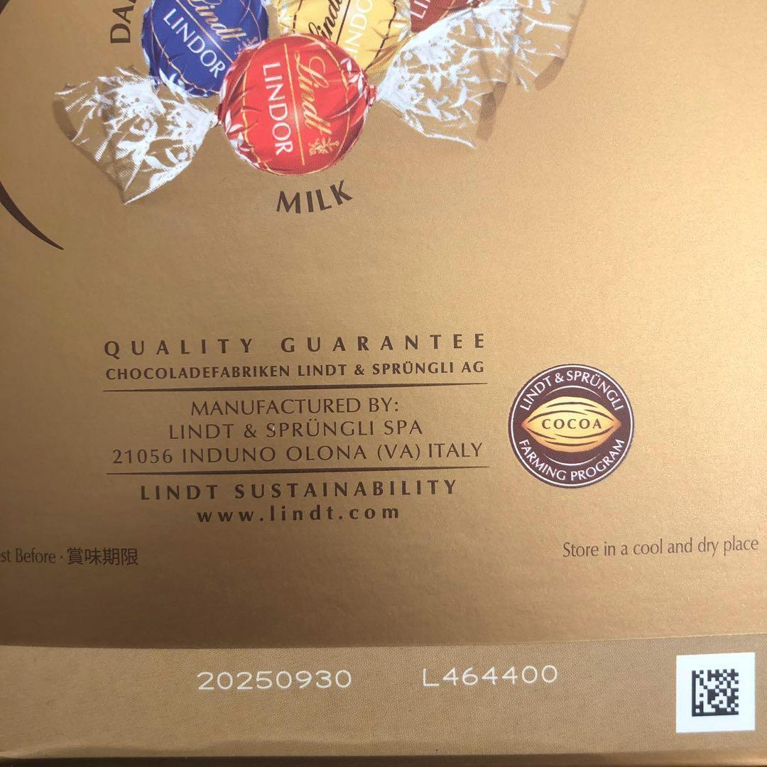 リンツリンドールチョコ　ゴールド、ピンク、グリーン　合計4箱　192粒