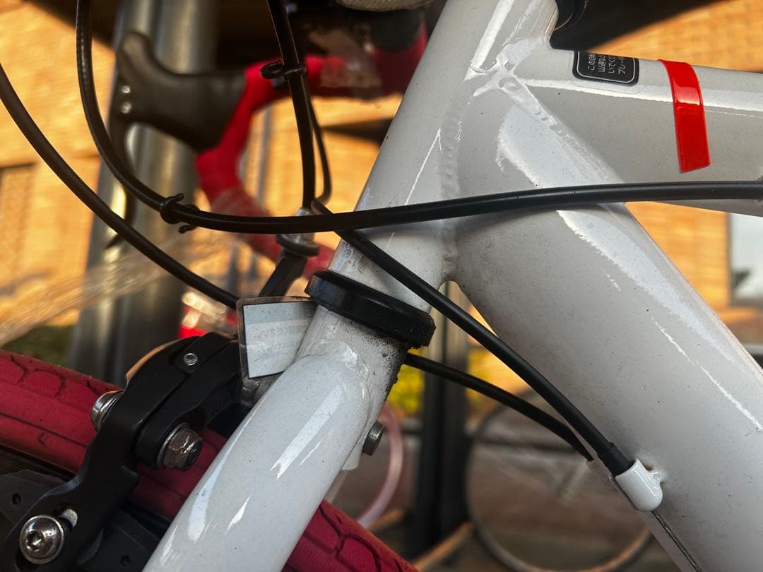 GRAPHIS ロードバイク ホワイト/レッド