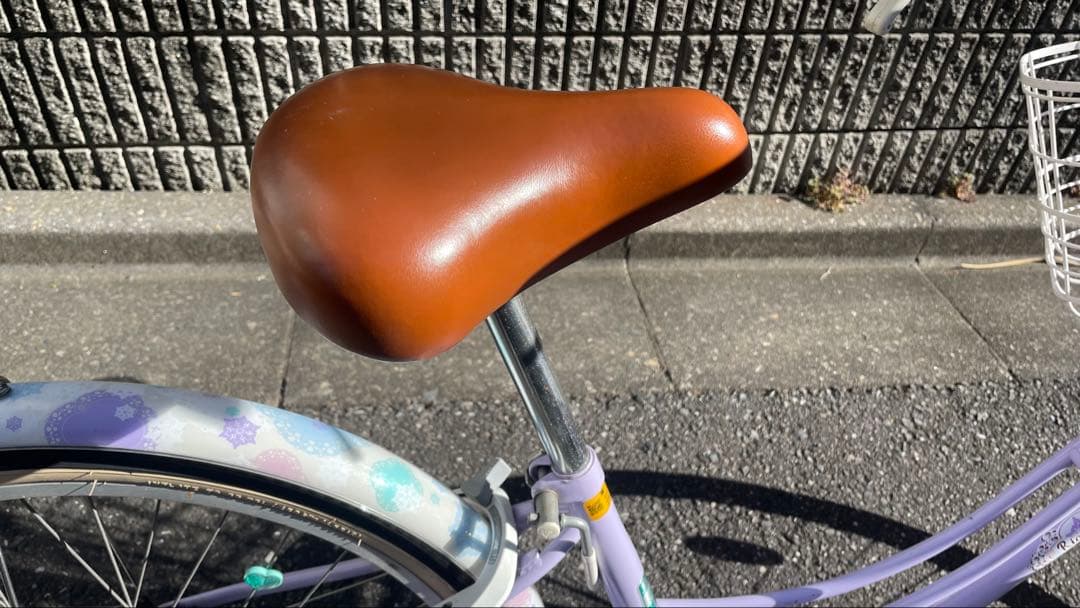 【くくる】子供用自転車 ラベンダー色