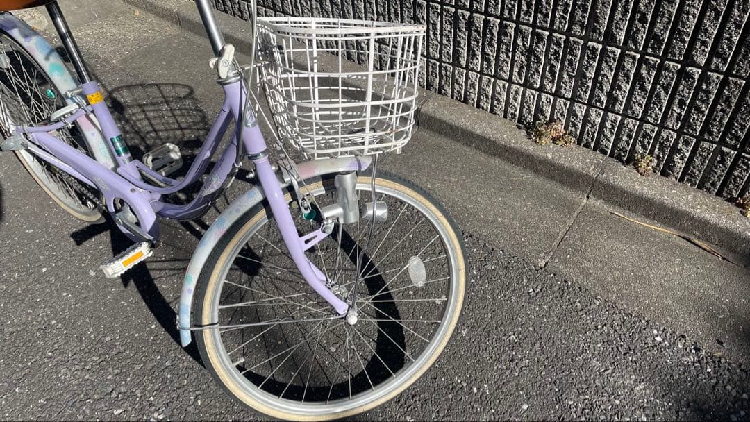 【くくる】子供用自転車 ラベンダー色