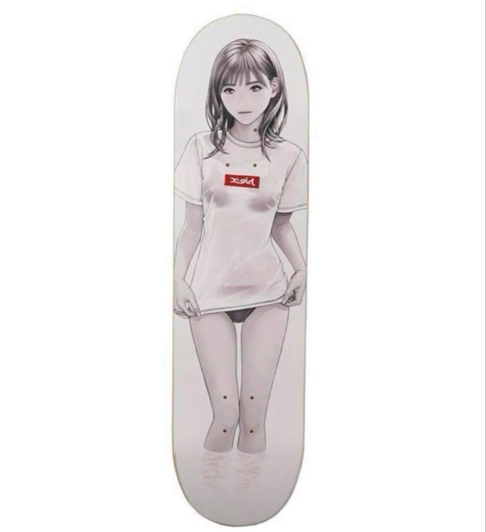 【希少】X-girl × 電影少女 桂正和 スケートボード デッキ