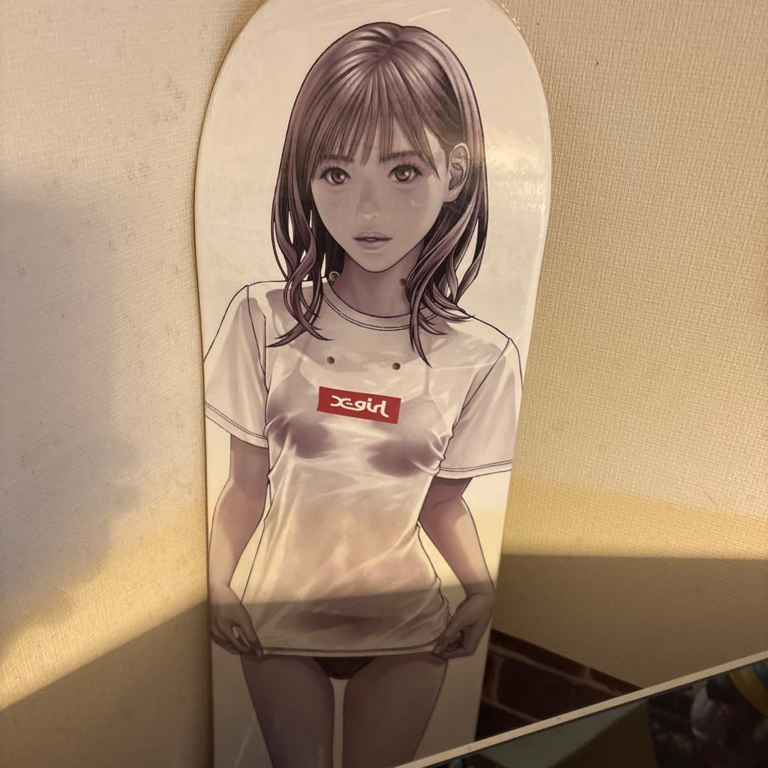 【希少】X-girl × 電影少女 桂正和 スケートボード デッキ