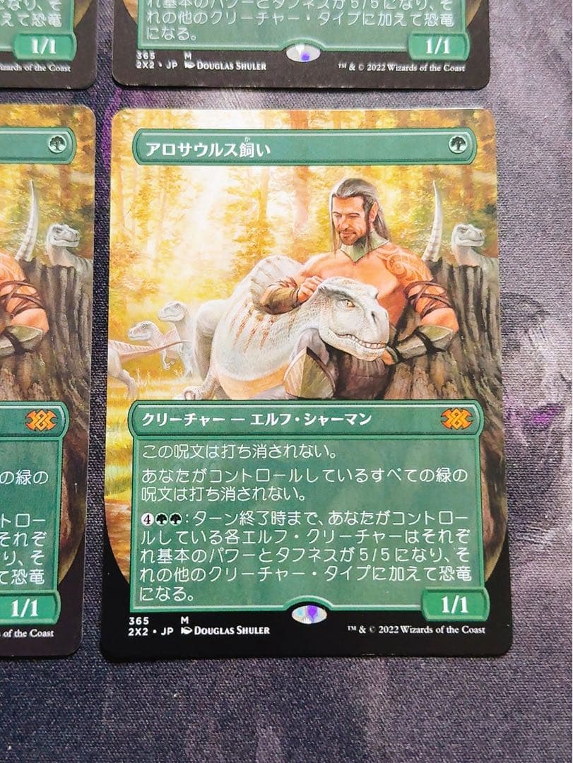 アロサウルス飼い　日本語　4枚セット