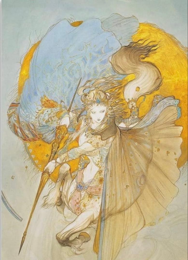 天野喜孝　アートポスター　「騎神きたりぬ」　「黎明」　「春の宴」