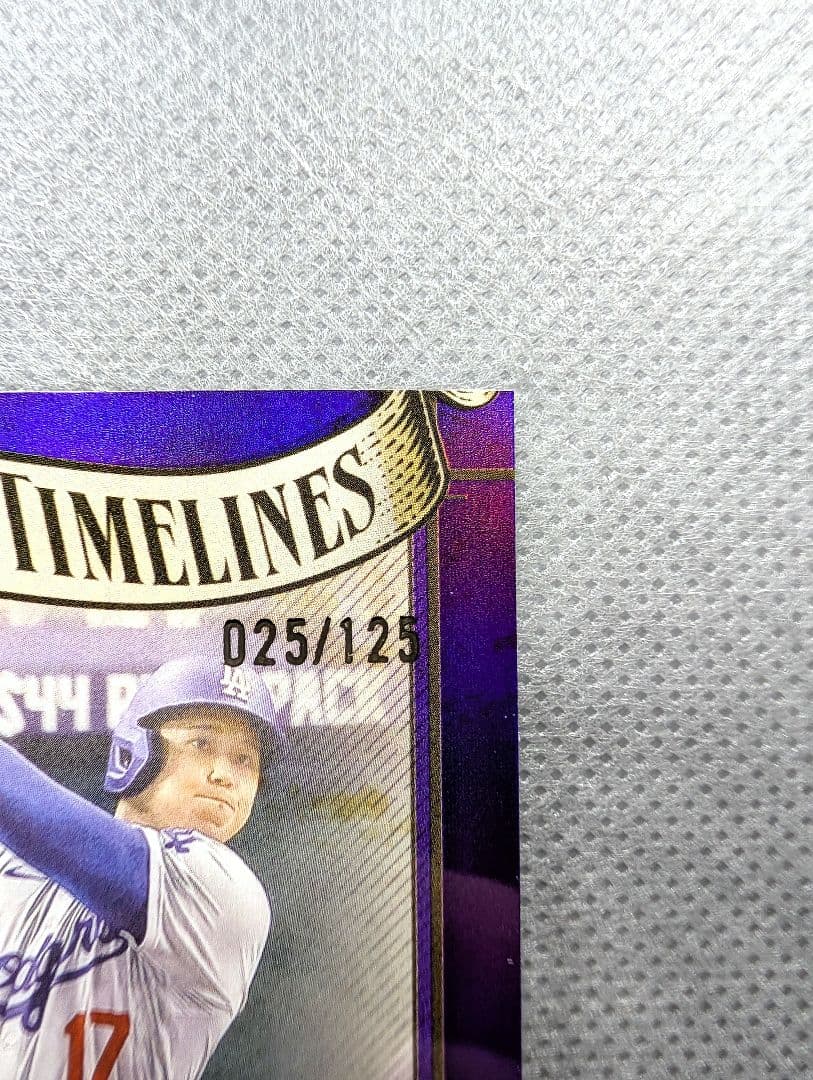 【レア】125枚限定 大谷翔平 2025 Topps Finest 紫 /125