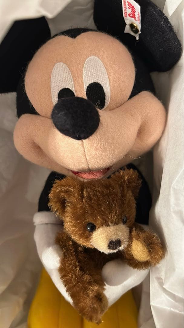 完売品Steiff 【ディズニー 】D100 周年限定ミッキーマウスとテディベア