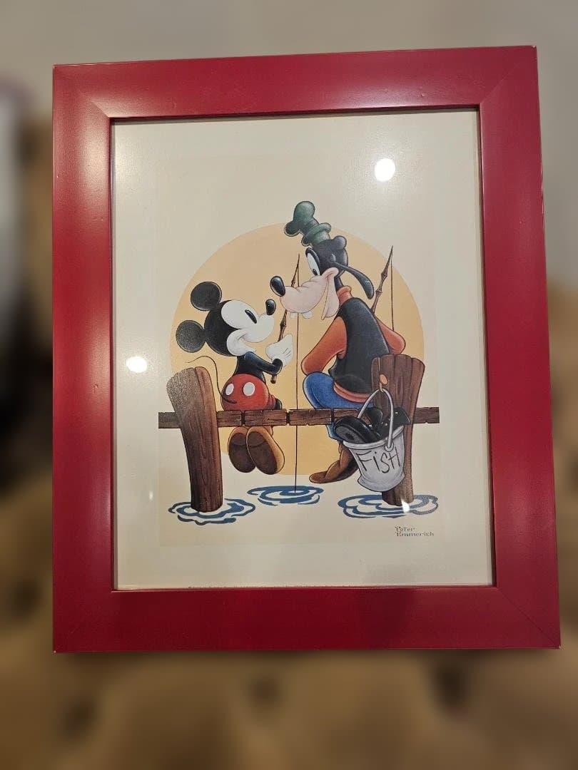 ミッキーマウスとグーフィーのアート限定品