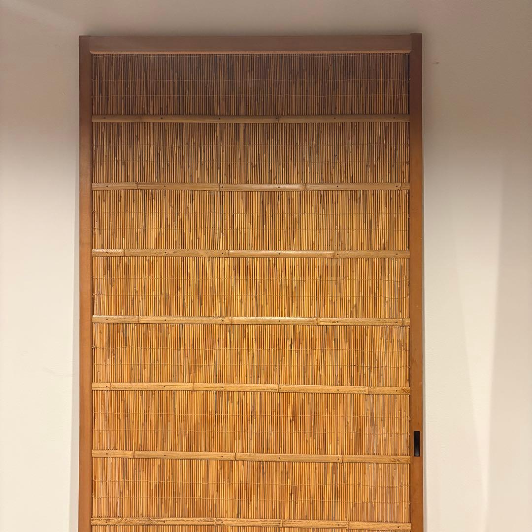 古い建具 1枚 簾戸 すど 葦戸よしど 夏障子 御簾戸　1/2