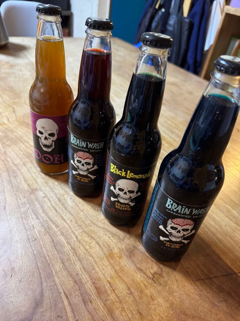 Brain Wash 炭酸飲料セット 4本(飲めません)