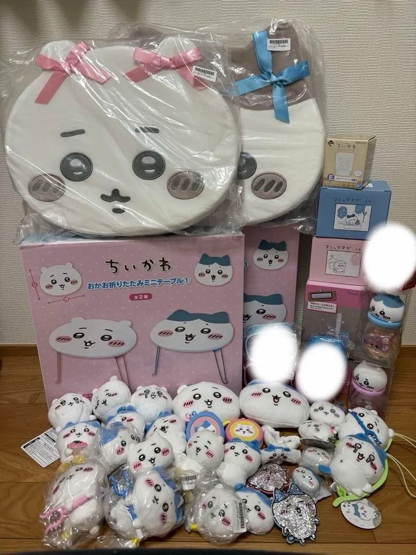 ちいかわ　ハチワレ　まとめ売り　プライズ　マスコット　ぬいぐるみ　テーブル