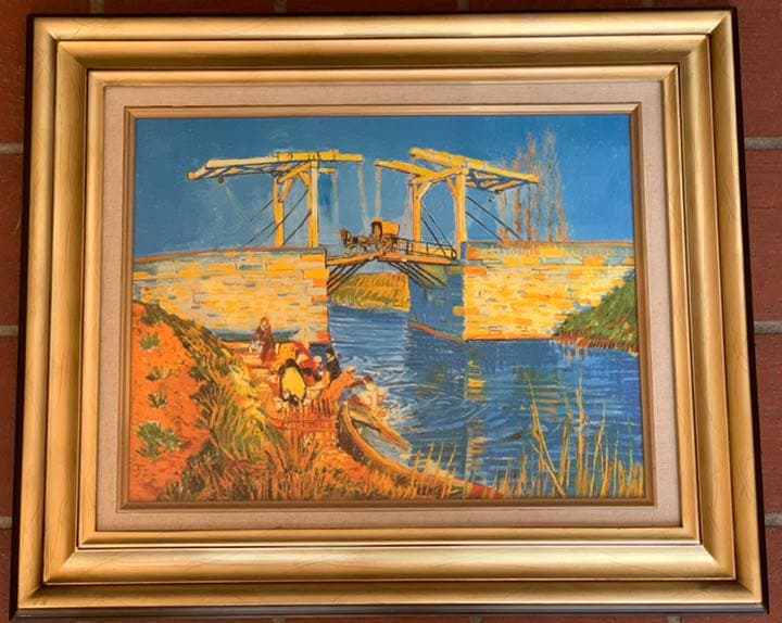 値下げしました！アルルの跳ね橋(馬車)ヴィンセント・ヴァン・ゴッホ　6号