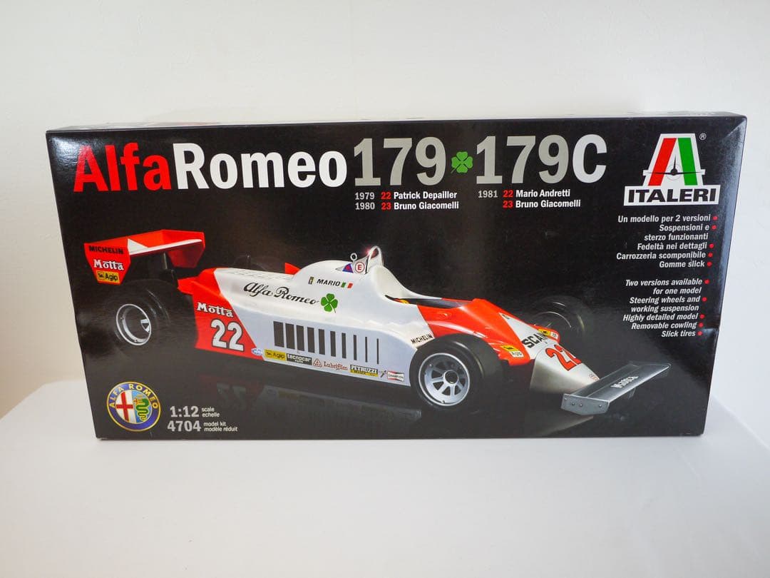 自動車 Alfa Romeo 179 179C 1:12 No 4704 ITALERI