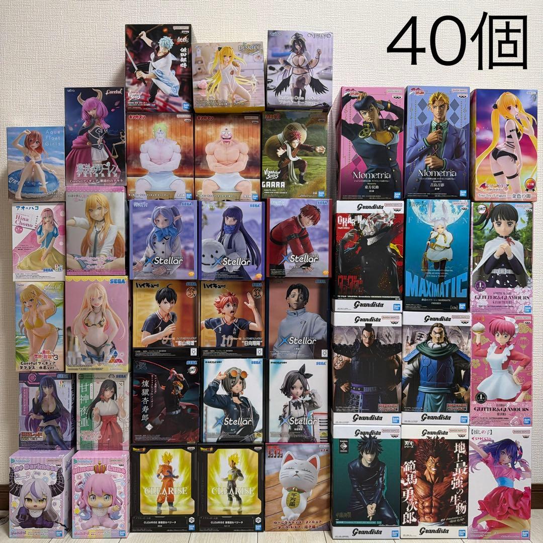 ①【新作入り】プライズフィギュア40個まとめ売り