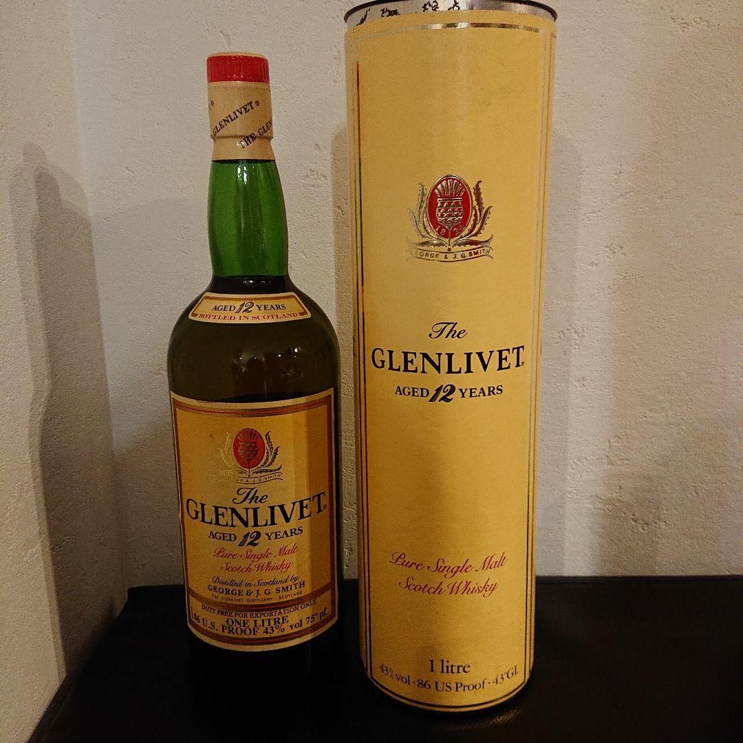 ザ・グレンリベット12年 赤アザミ 1L(古酒)