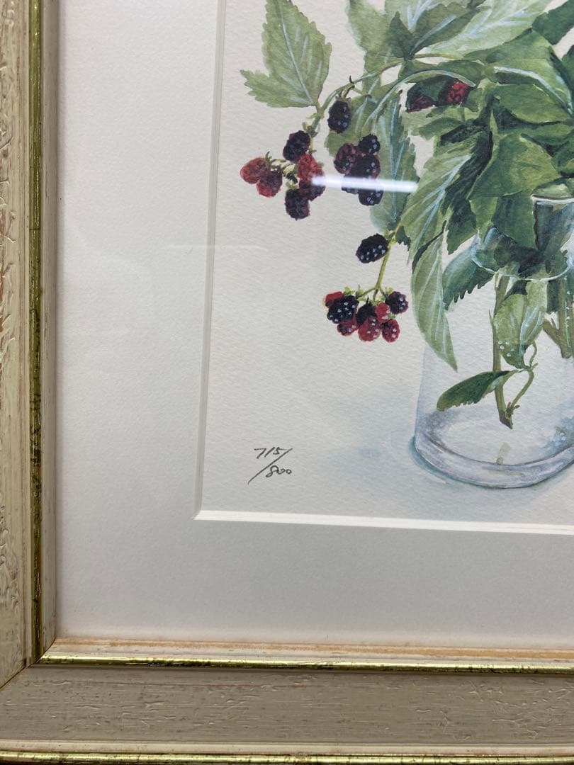 Fujiko 橋本不二子　限定800 直筆サイン　水彩画　油絵　絵画　版画