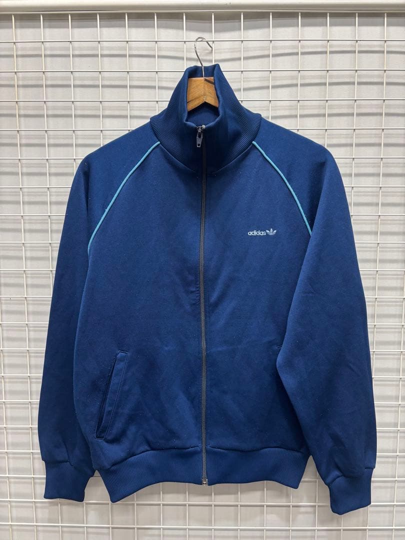 デサント製［adidas］　トラックジャケット　ネイビー系　L 2510-150