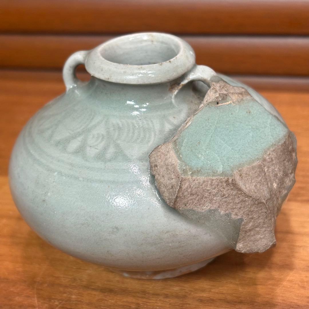 中国で購入　焼き物　青磁