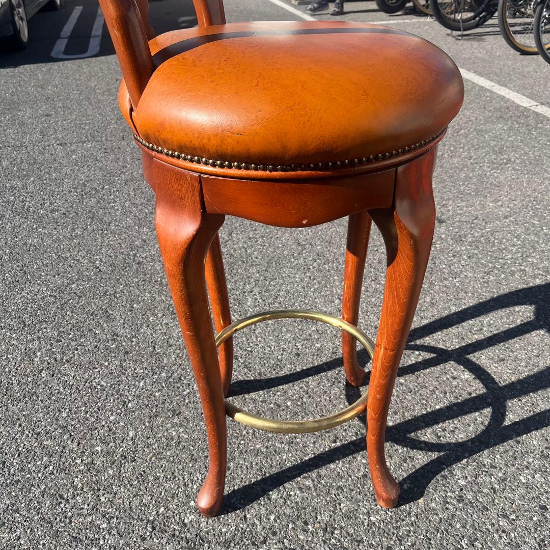 Casa Padrino ラグジュアリー　バロックレザー　バススツール　ブラウン