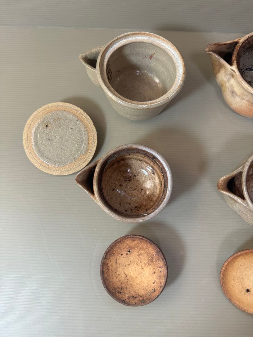 2790 萩焼　宝瓶　4客