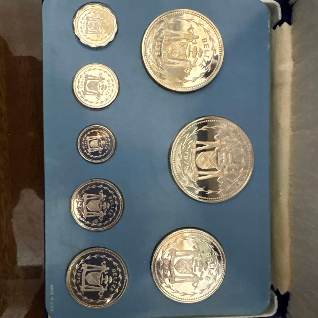 1975年 ベリーズ プルーフ 8種セット【全8枚がスターリングシルバー】