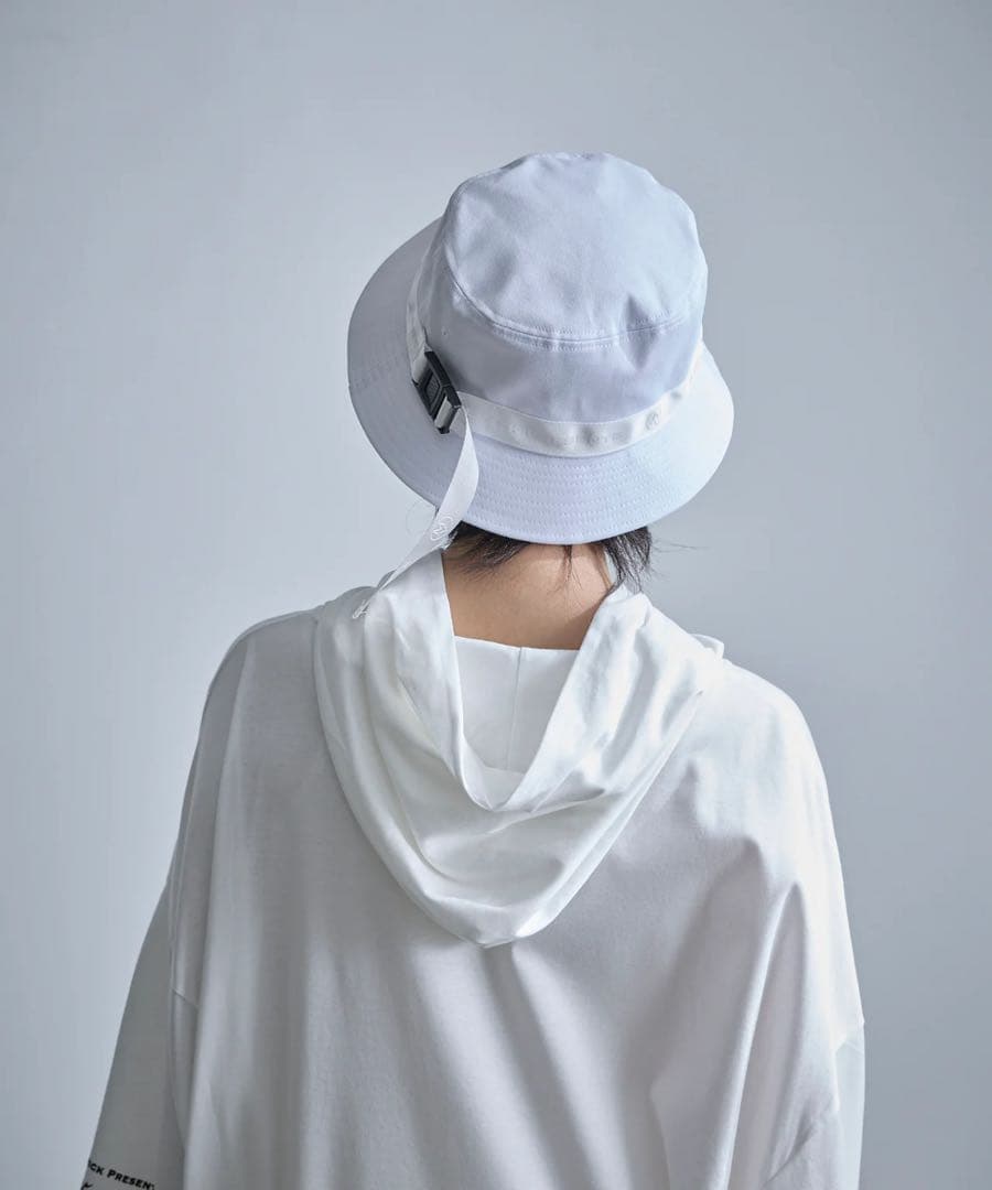 メゾンマヴェリックプレゼンツ★リボンテープベルト ロゴ刺繍バケットハット