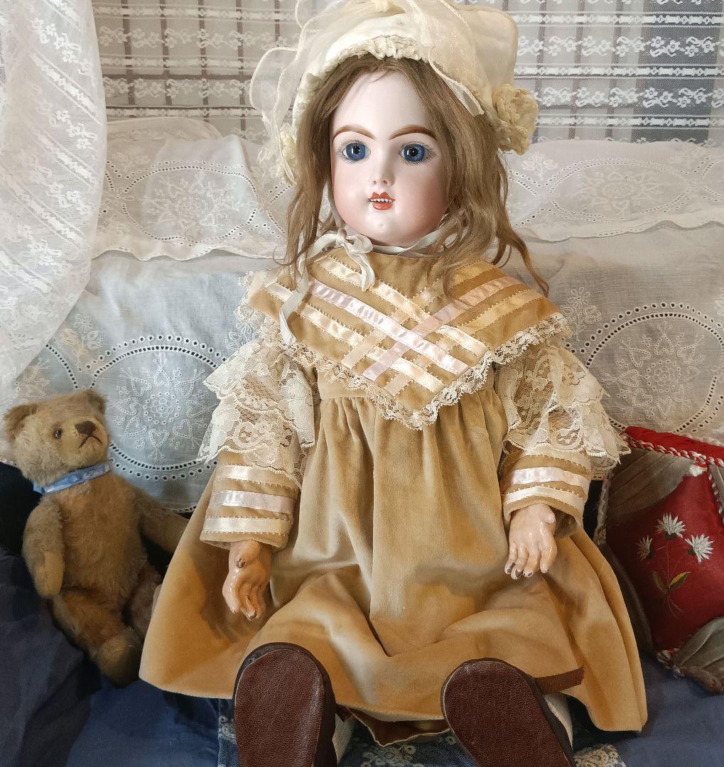 ⭐E12 アンティークドール　エデンべべ　大きな美しい瞳　⭐ジュモーボディ