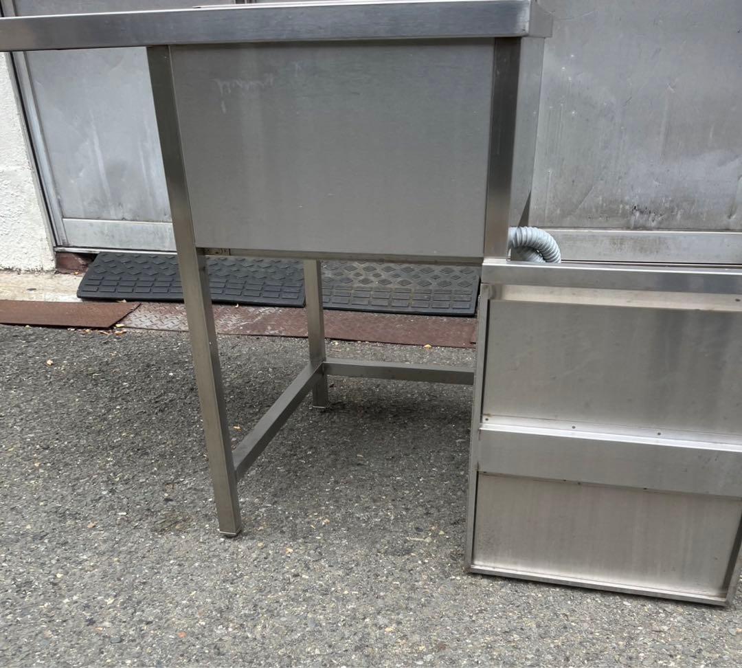 業務用 台付き 1槽シンク 混合水栓 蛇口付き 幅1120×奥735×高さ840