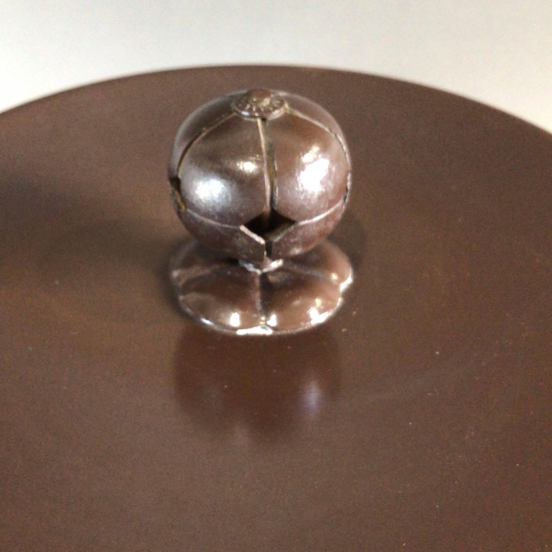 Ｐ７４２　茶釜　『釜師　佐藤清光造』『遠山霰』『透木釜』　共箱　茶道具